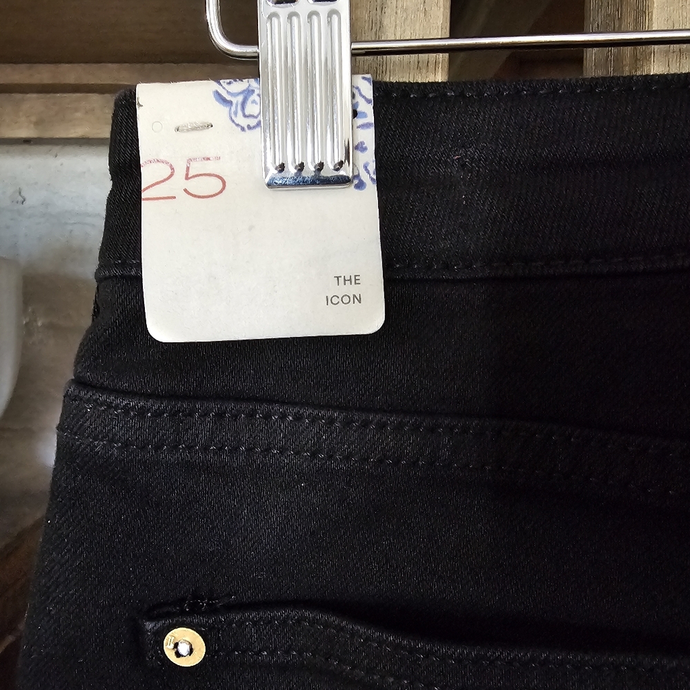 Anthropologie Pilcro The Icon Flare Jeans Size 25 – Black – New With Tags - Picture 7 of 10